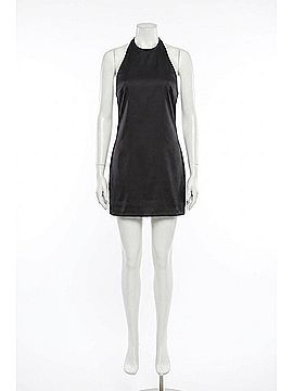 Enza Costa Lustre Mini Halter Dress in Black (view 1)