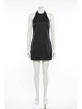 Enza Costa Lustre Mini Halter Dress in Black (view 1)