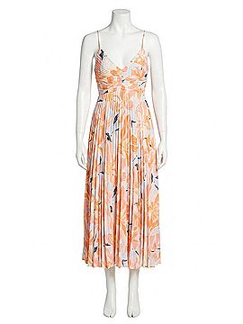 Astr Blythe Floral Dress in Orange (view 1)