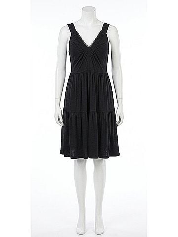 Jordache Tiered Tunic Dress in Black (view 1)