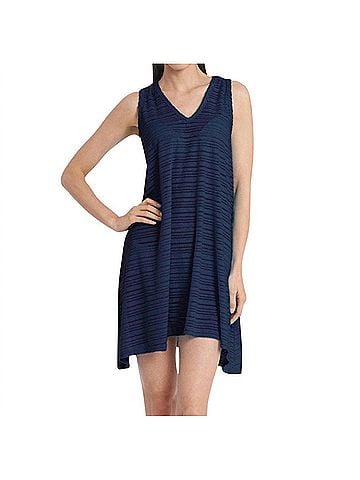 Jordan Taylor V-Neck Handkerchief Dress in Blue (view 2)