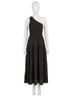 Elan Solid Black One Shoulder Strap Maxi in Black Size L - photo 1
