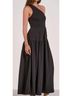 Elan Solid Black One Shoulder Strap Maxi in Black Size M - photo 2