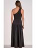 Elan Solid Black One Shoulder Strap Maxi in Black Size S - photo 3