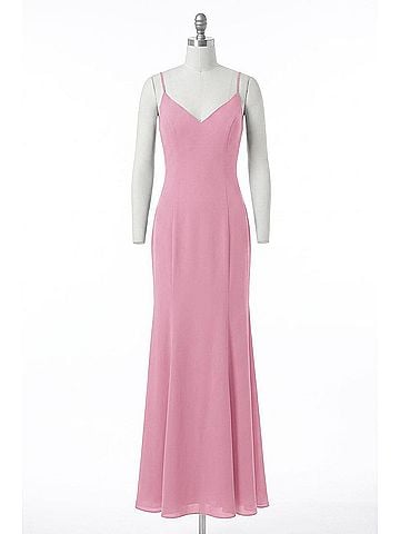 Bari Jay Flirty Mermaid Gown in Metalic Rose (view 1)