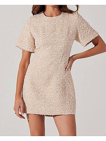 Astr Portilla Dress in Pink Gold (view 2)