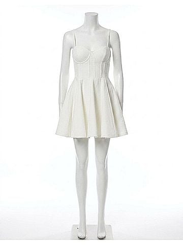 Astr Fenna Corset Dress in White (view 1)