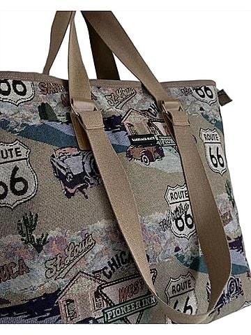 Route 66 Women's Travel Tote Bag in Beige (view 2)