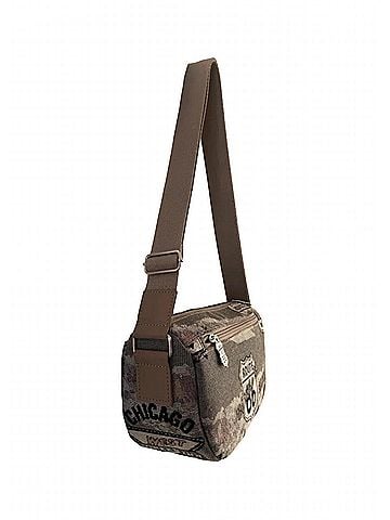 Route 66 Women's Adjustable Strap Crossbody Bag in Beige (view 1)