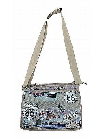 Route 66 Women's Canvas Crossbody Bag in Beige (view 1)
