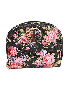 Rebecca and Rifka Women's Round Accordion Wallet in Floral (view 1)