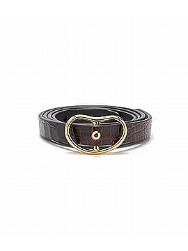Lizzie Fortunato Skinny Georgia Belt in Brown Croc (view 1)