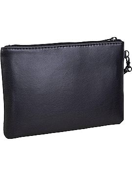 Rebecca and Rifka Women's Box Quilted Wristlet Pouch in Black (view 2)