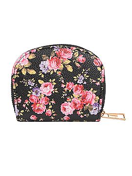 Rebecca and Rifka Women's Round Accordion Wallet in Floral (view 2)