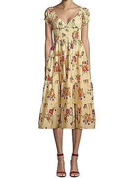 Danielle Bernstein Weworewhat Floral Midi Dress Casual Dress (view 1)