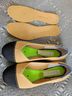 ROTHY'S Tan Black Blue Flats Size 7 1/2 - photo 5