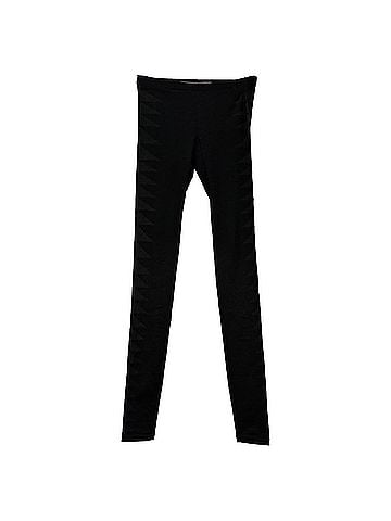 Rick Owens Rick Owens Patterned Skinny Leg Pants in Black Cotton (view 1)