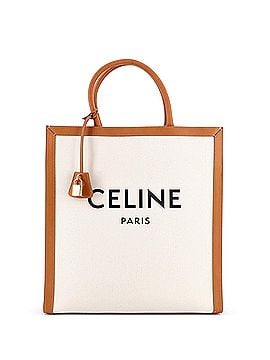 Céline Vertical Cabas Tote Canvas with Leather Large (view 1)