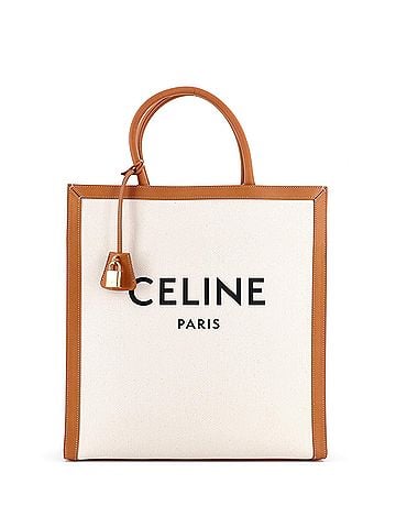 Céline Vertical Cabas Tote Canvas with Leather Large (view 1)