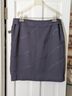 Adrienne Vittadini Solid Chevron-herringbone Blue Formal Skirt Size 10 - photo 4