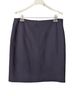 Adrienne Vittadini Solid Chevron-herringbone Blue Formal Skirt Size 10 - photo 1
