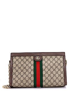 Gucci Ophidia Chain Shoulder Bag GG Coated Canvas Medium (view 1)