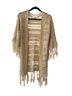 Umgee 100% Polyester Solid Tan Swimsuit Cover Up Size S - photo 1