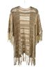 Umgee 100% Polyester Solid Tan Swimsuit Cover Up Size S - photo 2