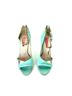 Emanuel Ungaro 100% Artificial Silk Green Silver Heels Size EU 39 1/2 - photo 5