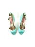 Emanuel Ungaro 100% Artificial Silk Green Silver Heels Size EU 39 1/2 - photo 6