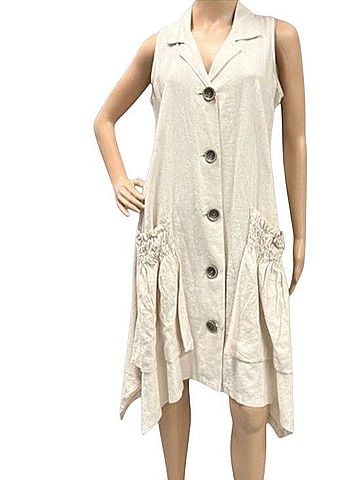 For Cynthia Sark Bite Hem Shirt Dress Casual Dress (view 1)