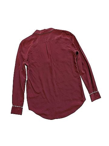 Equipment Keira Pajama Silk Shirt Long Sleeve Button-Down Shirt (view 2)