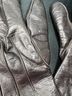 Coach 100% Leather 100% Cashmere Brown Purple Gloves Size 7 - photo 8