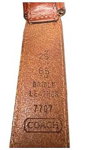 Coach #7707 Belt (view 2)
