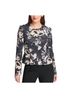 DKNY Floral Black White Blazer Size 12 - photo 1