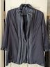 Ellen Tracy 75% Viscose 25% Linen 100% Polyester Stripes Blue White Blazer Size XL - photo 3