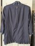Ellen Tracy 75% Viscose 25% Linen 100% Polyester Stripes Blue White Blazer Size XL - photo 4