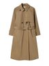 Silk Laundry 100% Cotton Solid Tan Trenchcoat Size XL - photo 1