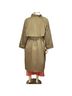 Silk Laundry 100% Cotton Solid Tan Trenchcoat Size XL - photo 13
