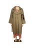 Silk Laundry 100% Cotton Solid Tan Trenchcoat Size XL - photo 8