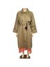 Silk Laundry 100% Cotton Solid Tan Trenchcoat Size XL - photo 4