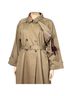 Silk Laundry 100% Cotton Solid Tan Trenchcoat Size XL - photo 7