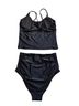 Coral Reef Black Two Piece Swimsuit Size M - photo 2