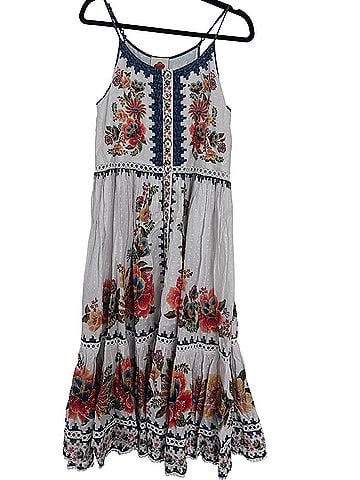FARM Rio Delicate Garden Midi Dress Casual Dress (view 2)