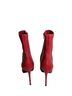 Aqua 100% Leather Red Ankle Boots Size 7 - photo 2