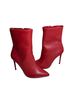 Aqua 100% Leather Red Ankle Boots Size 7 - photo 1