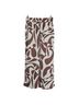 Sanctuary 100% Recycled Polyester Animal Print Brown White Casual Pants Size M - photo 3