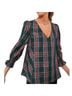 Tuckernuck 100% Polyester Plaid Red Green T-Shirt Size XL - photo 1