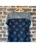 Ann Taylor 100% Polyester Damask White Blue Green Cocktail Dress Size 0 - photo 6