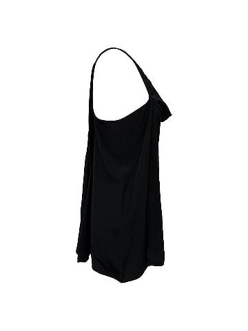 Rick Owens Rick Owens Cowl Neck Tank Top in Black Acetate (view 2)